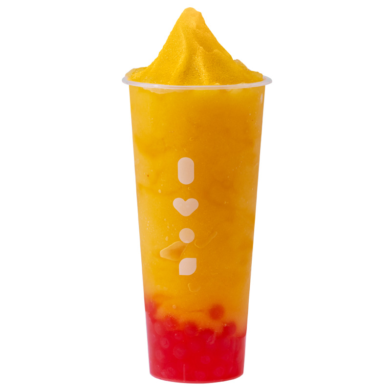 Mango Green Tea Crush with Hearts Jelly