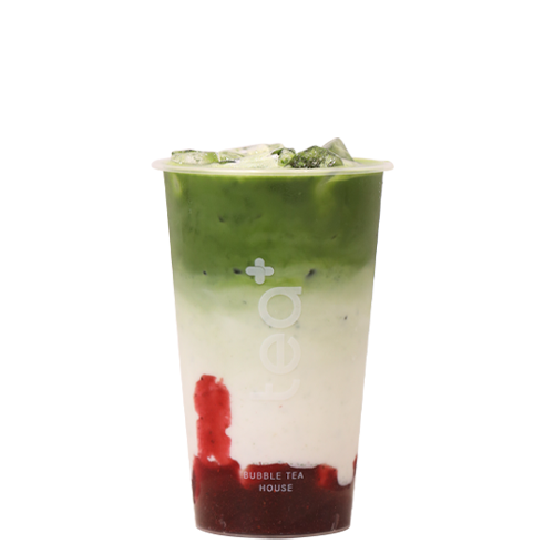 Iced Strawberry Matcha Latte
