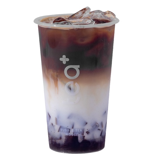 Iced Vanilla Latte with Coffee Jelly